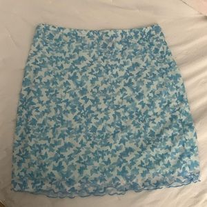 Soft blue butterfly skirt